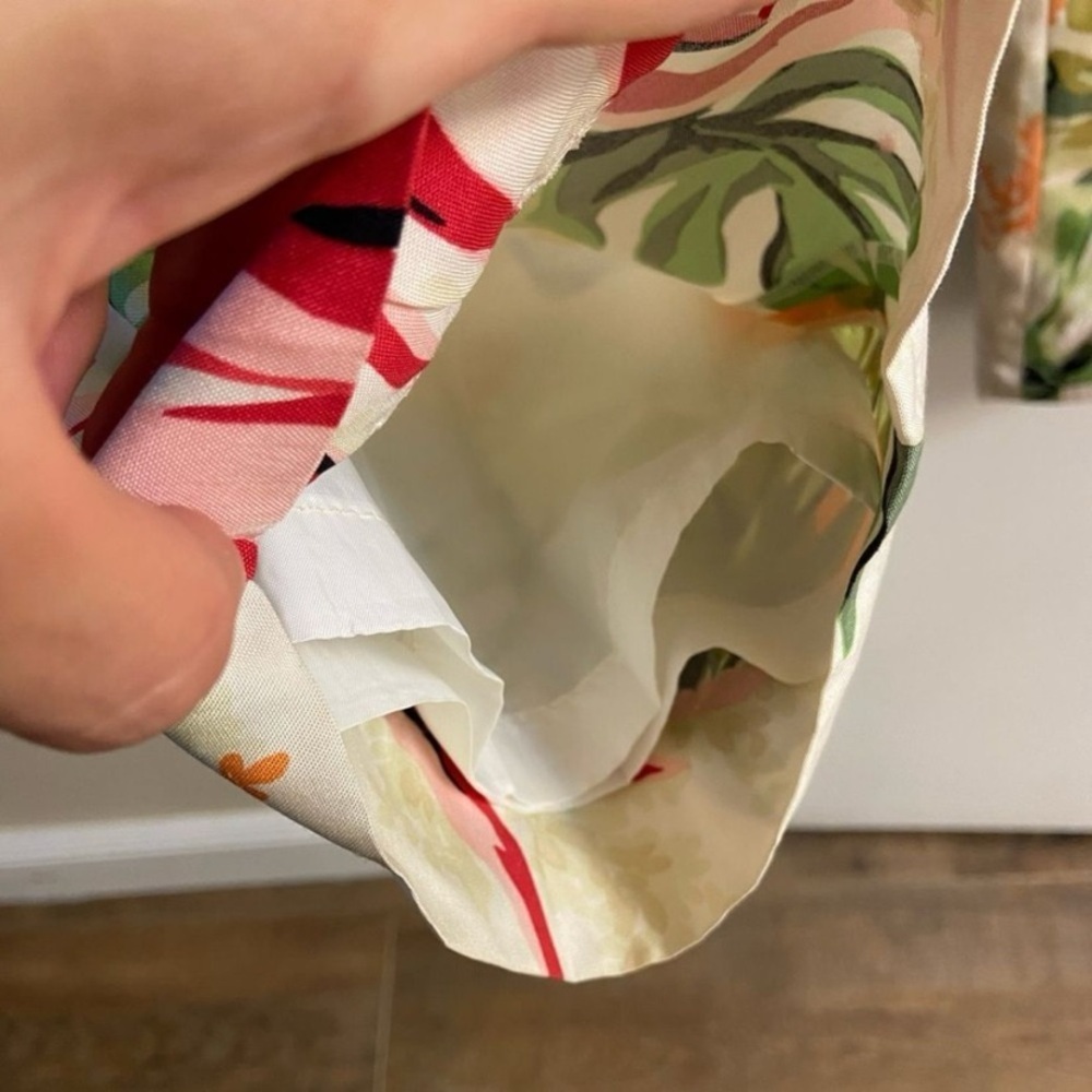 Talbots Pure Silk Floral‎ straight leg pants vintage Sz 10 - Picture 5 of 8